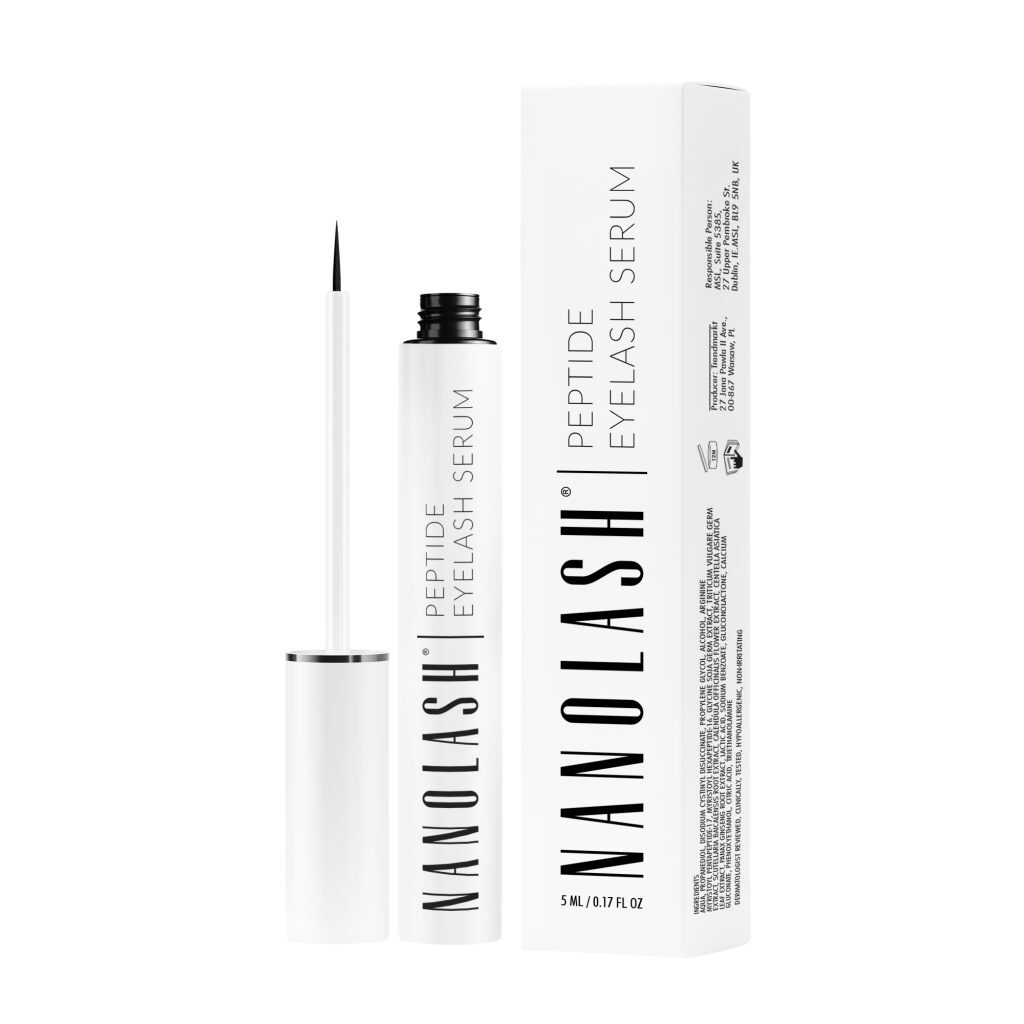 eyelash serum with peptides nanolash