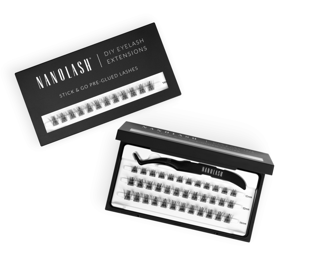 pre glued individual lashes nanolash